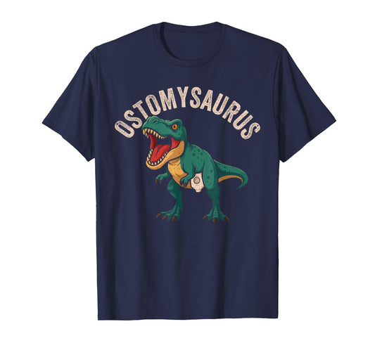 Ostomy Surgery Recovery Ostomysaurus Funny Ostomy Warrior T-Shirt