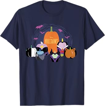 Disney Villains Halloween Pumpkin Characters Group T-Shirt