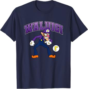 Super Mario Bros Waluigi Big Character Portrait T-Shirt