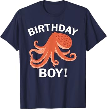 Birthday Boy Octopus T-Shirt T-Shirt