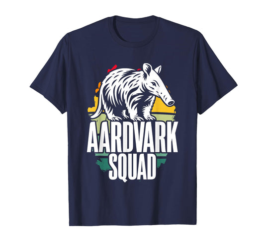 Aardvark Squad Animal Retro Vintage Nature Wildlife T-Shirt