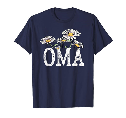 Oma Floral Chamomile Design Mother's Day Gifts Oma T-Shirt