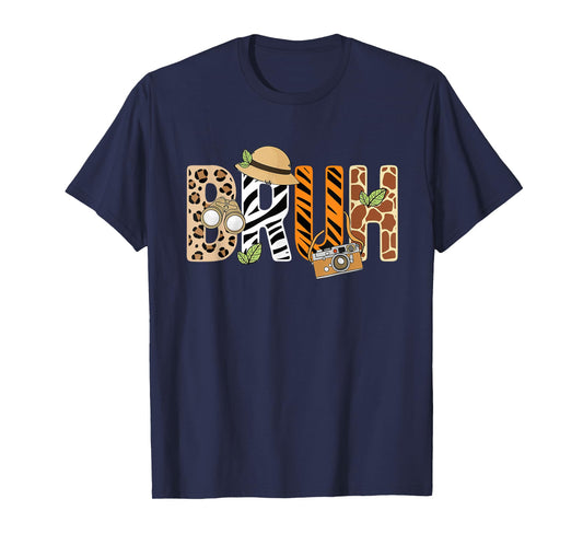 Bruh Zookeeper Safari Funny Animal Wildlife Boys Kids T-Shirt