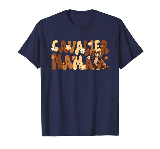 Cavalier King Charles Spaniel Groovy World's Best Cavalier T-Shirt
