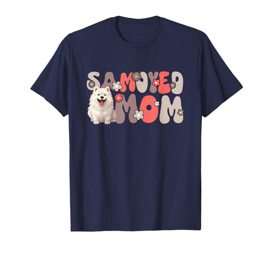 Samoyed Groovy World's Best Samoyed Mom T-Shirt