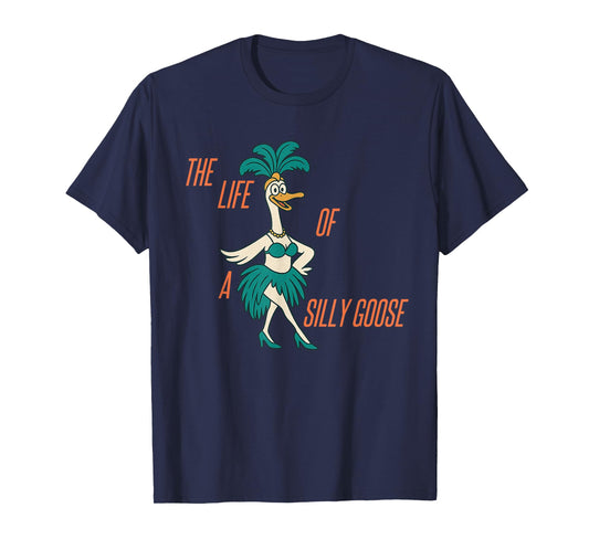 The Life of A Silly Goose Funny Trendy Meme Show Girl T-Shirt