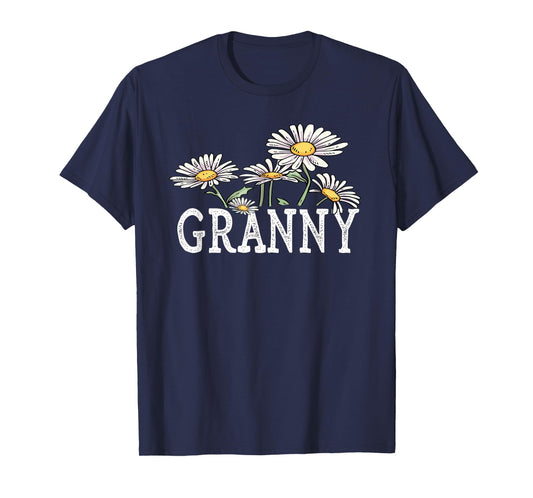 Granny Floral Chamomile Design Mother's Day Gifts Granny T-Shirt