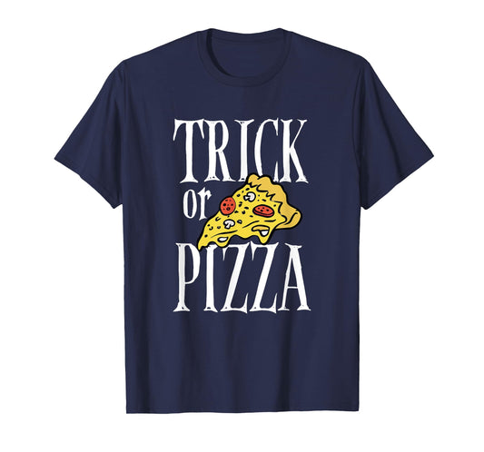 Cool Halloween Day Pizza Dough Trick Or Pizza Italian Food T-Shirt
