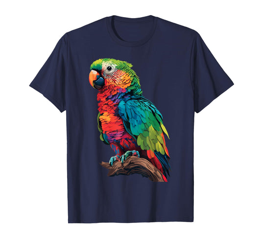 Colorful Parrot Watercolor T-Shirt
