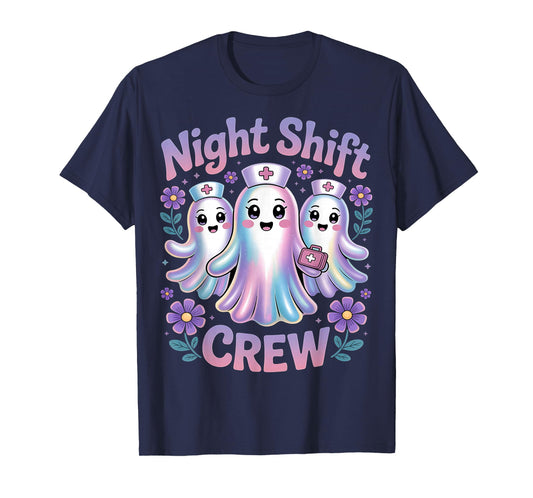 Halloween Nurse Shirt ICU RN OBGYN Medical Night Shift Crew T-Shirt
