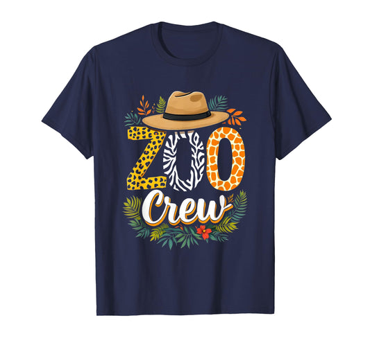 Zoo Crew Safari Adventure Wildlife Expedition Trip Animals T-Shirt