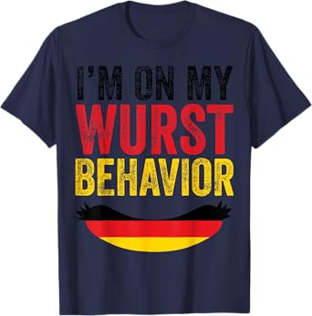 German Clothes American Oktoberfest Clothing Men Women Wurst T-Shirt