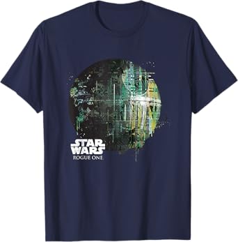Star Wars Rogue One Epic Death Star Dripping Big Chest Logo T-Shirt
