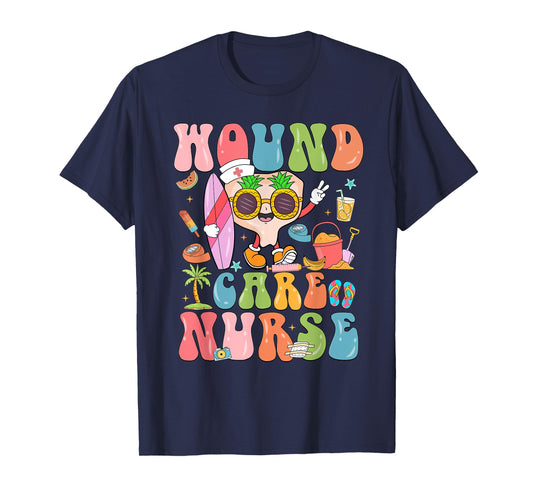 Funny Wound Care Nurse Summer Vibes Nurse Specialist T-Shirt