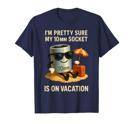 Missing 10mm Socket Funny Mechanic for Dad Car Guy Garage T-Shirt