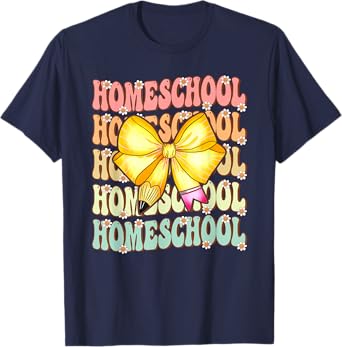 Groovy Homeschool Back To School First Day of Homeschool T-Shirt
