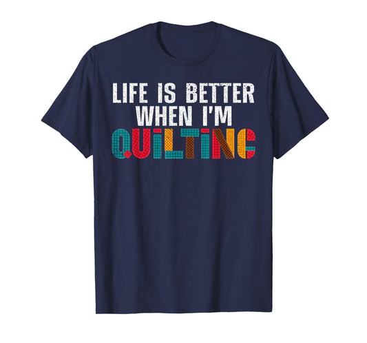 Cool Quilting Art for Men Women Mom Quilter Quilting Lovers T-Shirt