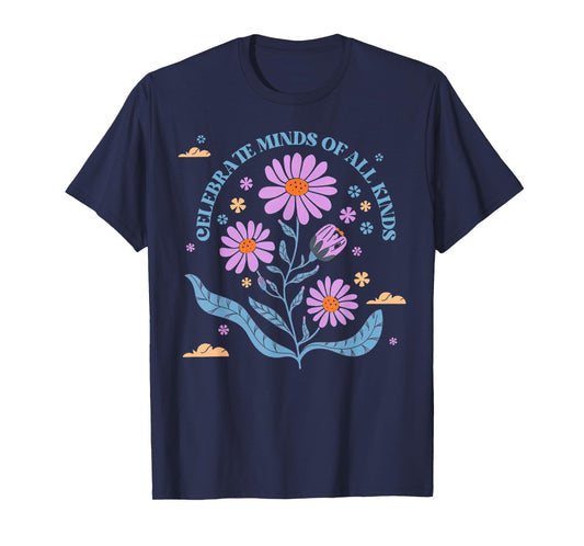 Wildflower Celebrate Minds Of All Kinds Autism Awareness T-Shirt