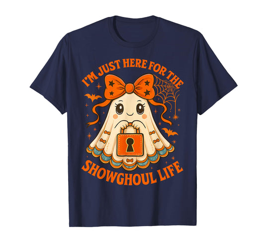 Halloween Showghoul Life Ghost Orange Bow Women Girl T-Shirt