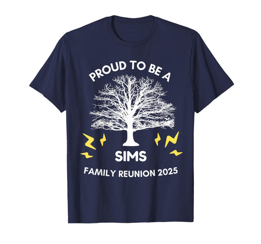 2025 SIMS Family Reunion Gathering Family Tree Matching T-Shirt