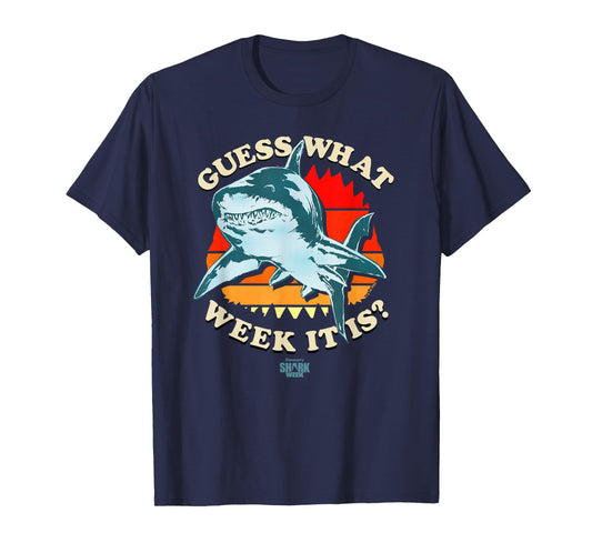 Shark Week Officially Licensed Guess The Week T-Shirt