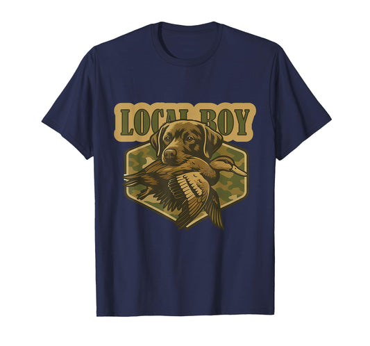 Local Boy Labrador Hunting Dog Duck Hunting T-Shirt