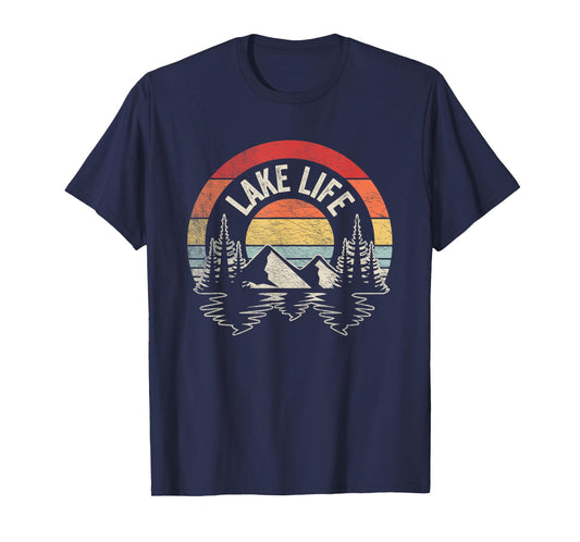 Vintage Lake life Shirt Wildlife Vacation Camper Love Lake T-Shirt