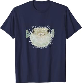 Cute Pufferfish Blowfish Whimsical Ocean Lover Pufferfish T-Shirt