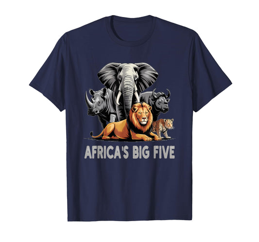 Big 5 Wildlife South Africa Safari Africa's Big Five T-Shirt