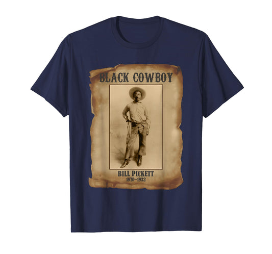 Bill Pickett Black Cowboy Rodeo Legend African American T-Shirt