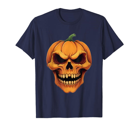 Halloween Skull Pumpkin T-Shirt