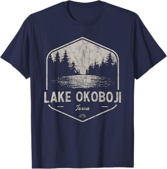 Lake Okoboji Iowa Outdoors Vintage T-Shirt