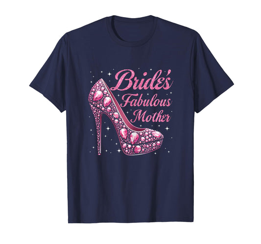 Mother's Fabulous Bride Happy Wedding Married Day Vintage T-Shirt