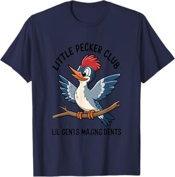 Cute Cartoon Woodpecker Club Nature Lovers T-Shirt