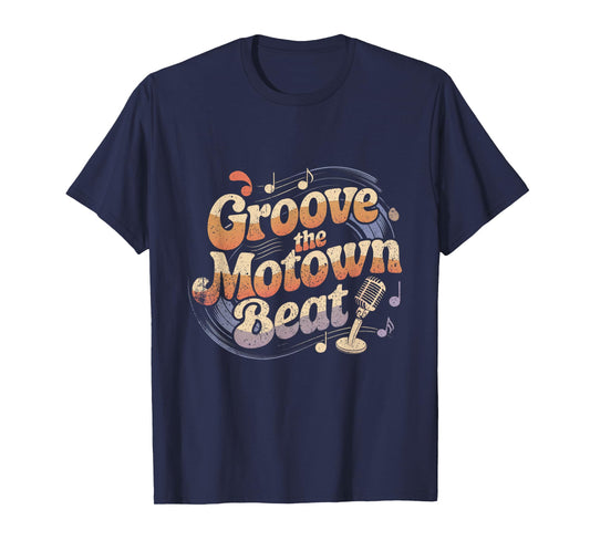 Vintage Motown Music Detroit Funk Groove Motown Beat T-Shirt