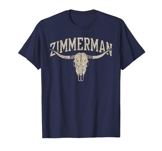 Zimmerman Name Style Vintage Gift for Men Women Kid Boy Girl T-Shirt