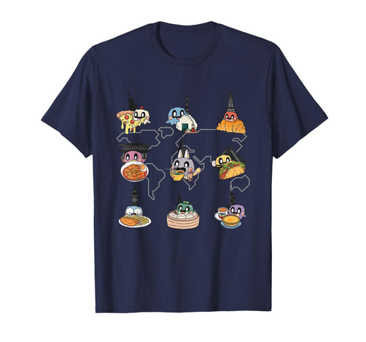 International Flavours by Dinobean Studios Cute Black Print! T-Shirt