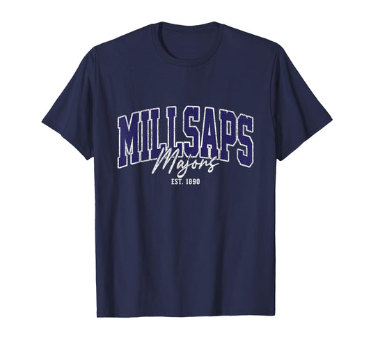 Millsaps Arch Athletic Vintage Sports Tee Men Women T-Shirt