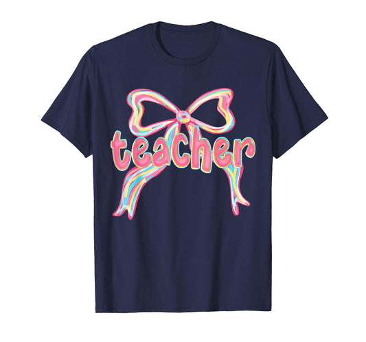 Teacher Coquette Bow Teacher Appreciation Back to School T-Shirt