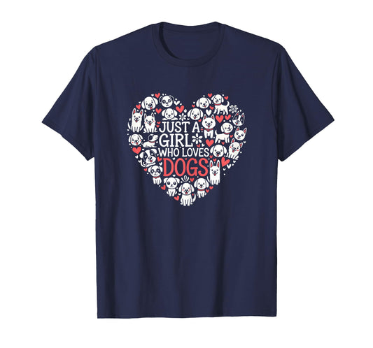 Cute Dog Lover Cute Puppy Girl Design T-Shirt