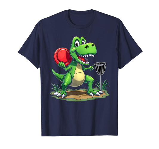 Disc Golf Dinosaur Thrower Jurassic Chain Basket Boys Girls T-Shirt