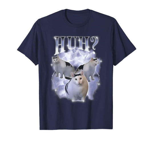 Huh Cat Chonky Ben Meme 90s Silly Cat Specific Dank Meme T-Shirt