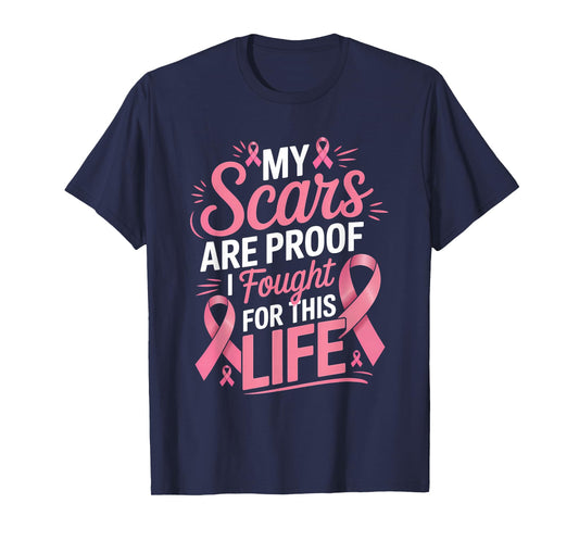 Funny Mastectomy Breast Cancer Warrior T-Shirt