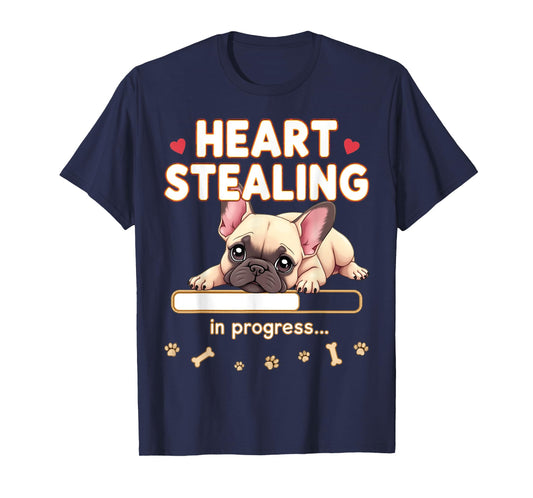 Heart French Bulldog Dog Funny Gift Frenchie Puppy T-Shirt