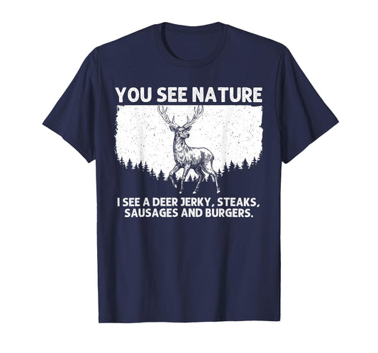 Deer Hunting Art for Men Women Wildlife Hunter Deer Hunting T-Shirt