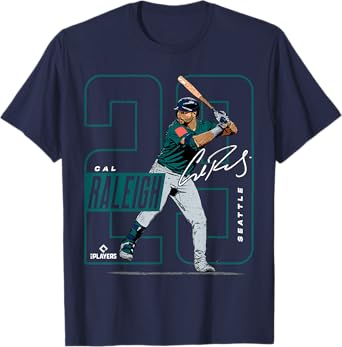 Cal Raleigh | Seattle MLB Baseball Players | MLBCRA202M T-Shirt