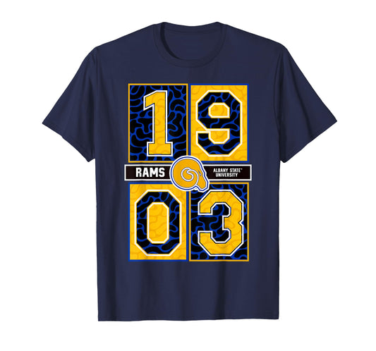 Albany State University - Rams Concrete Date HBCU T-Shirt