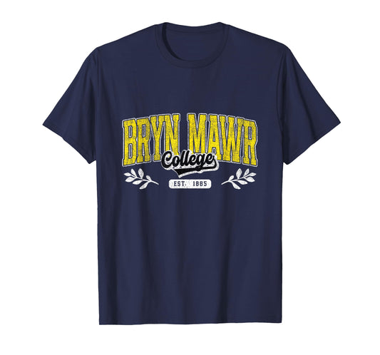 Vintage Bryn MAWR Arch Athletic Sports Tee Men Women T-Shirt
