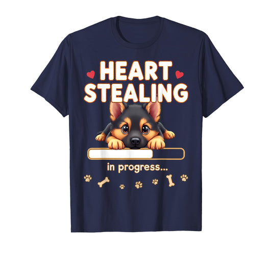 Heart German Shepherd Dog Funny Gift German Shepherd Puppy T-Shirt