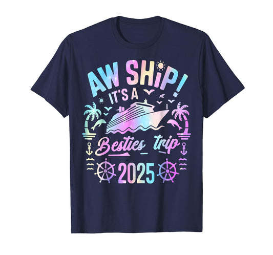 Besties Cruise 2025 Besties Cruising Summer Vacation Trip T-Shirt